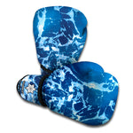 Blue Ocean Print Boxing Gloves