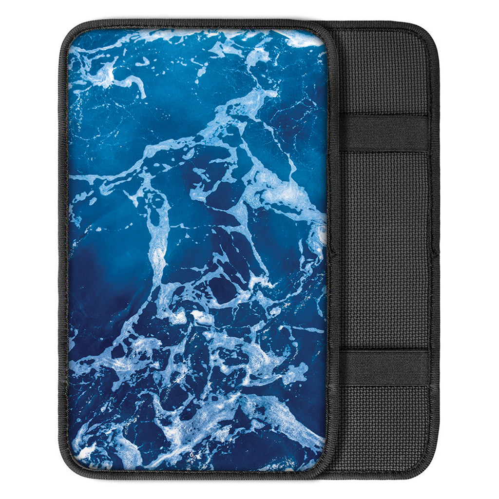 Blue Ocean Print Car Center Console Cover