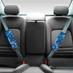 Blue Ocean Print Car Seat Belt Covers