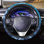 Blue Ocean Print Car Steering Wheel Cover