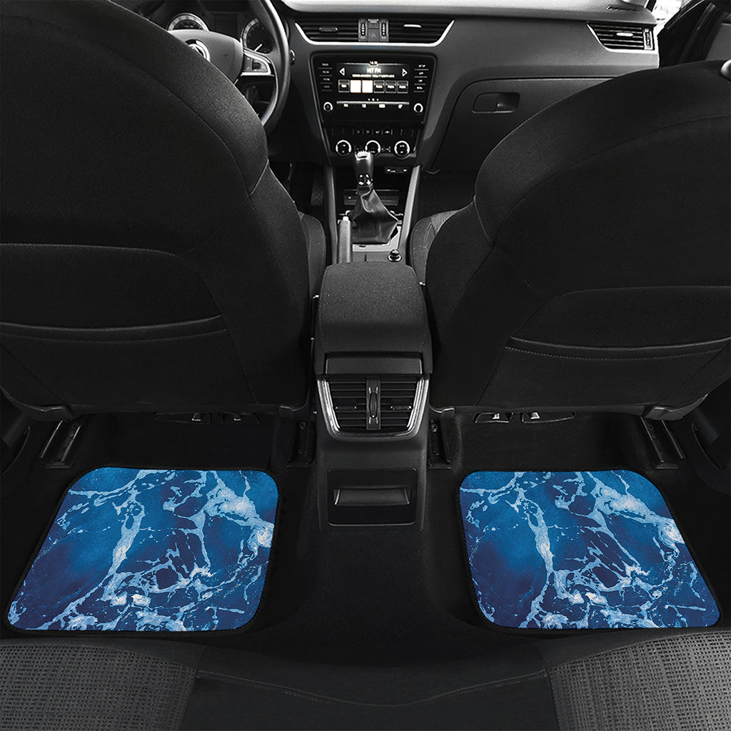 Blue Ocean Print Front and Back Car Floor Mats