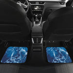 Blue Ocean Print Front and Back Car Floor Mats