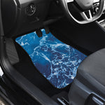 Blue Ocean Print Front and Back Car Floor Mats