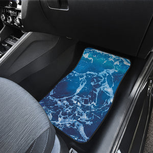 Blue Ocean Print Front Car Floor Mats