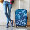 Blue Ocean Print Luggage Cover