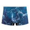 Blue Ocean Print Men's Boxer Briefs