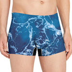 Blue Ocean Print Men's Boxer Briefs