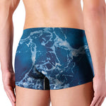 Blue Ocean Print Men's Boxer Briefs