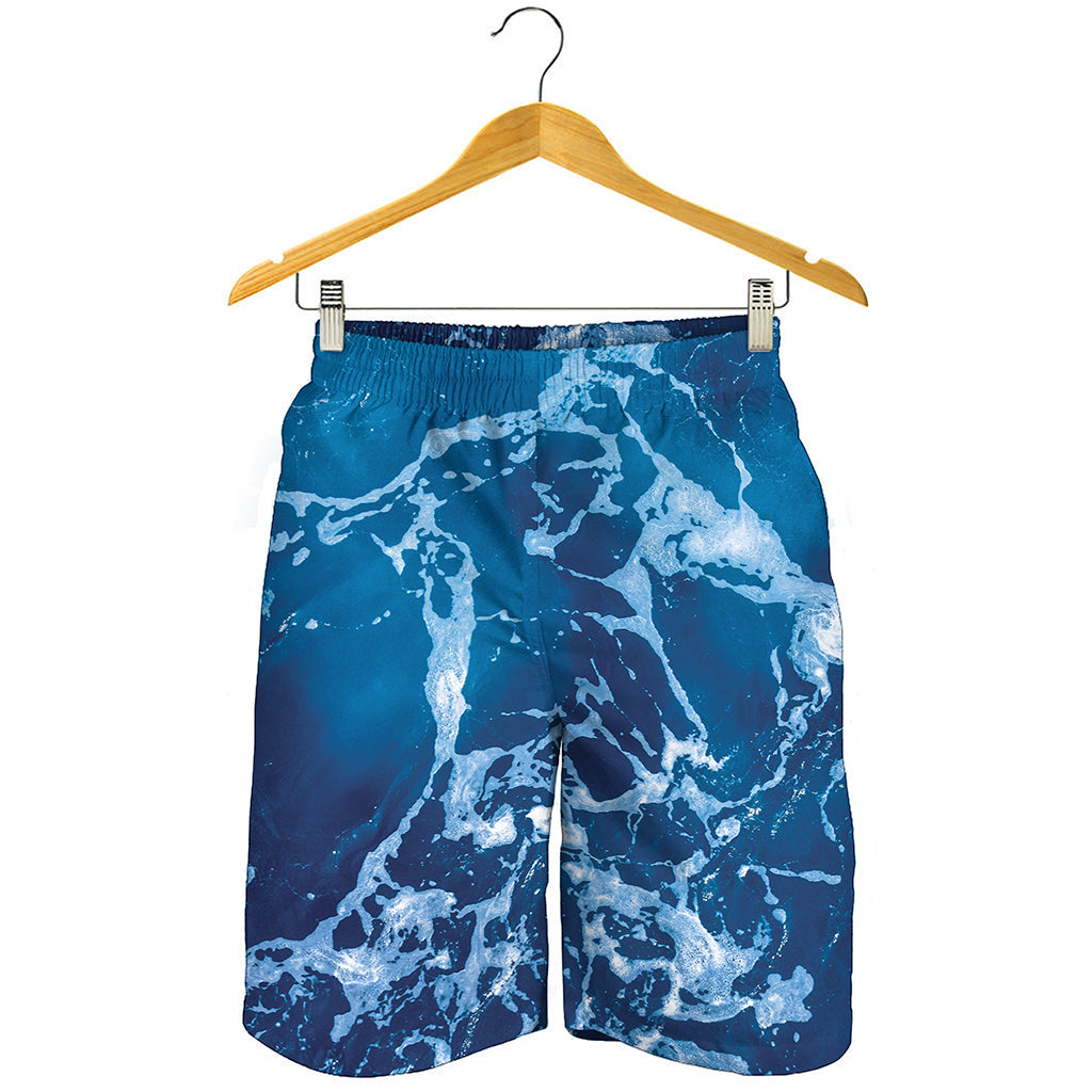 Blue Ocean Print Men's Shorts