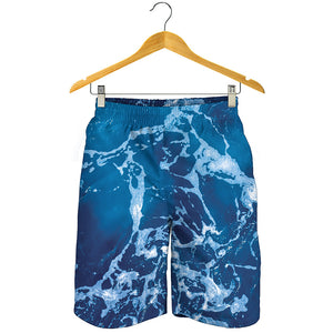 Blue Ocean Print Men's Shorts