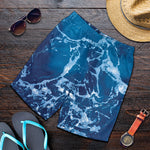 Blue Ocean Print Men's Shorts