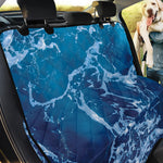 Blue Ocean Print Pet Car Back Seat Cover