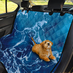 Blue Ocean Print Pet Car Back Seat Cover