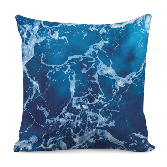 Blue Ocean Print Pillow Cover