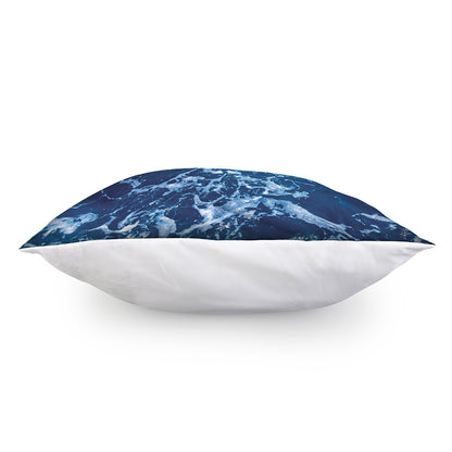 Blue Ocean Print Pillow Cover
