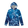 Blue Ocean Print Pullover Hoodie