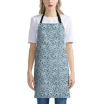 Blue Octopus Tentacles Pattern Print Apron