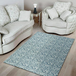 Blue Octopus Tentacles Pattern Print Area Rug