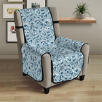 Blue Octopus Tentacles Pattern Print Armchair Protector
