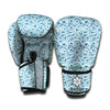 Blue Octopus Tentacles Pattern Print Boxing Gloves