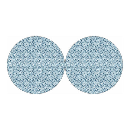 Blue Octopus Tentacles Pattern Print Car Coasters