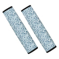 Blue Octopus Tentacles Pattern Print Car Seat Belt Covers