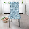 Blue Octopus Tentacles Pattern Print Dining Chair Slipcover