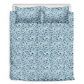 Blue Octopus Tentacles Pattern Print Duvet Cover Bedding Set