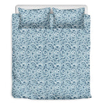 Blue Octopus Tentacles Pattern Print Duvet Cover Bedding Set