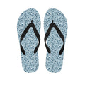 Blue Octopus Tentacles Pattern Print Flip Flops