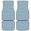 Blue Octopus Tentacles Pattern Print Front and Back Car Floor Mats