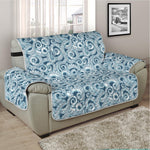 Blue Octopus Tentacles Pattern Print Half Sofa Protector