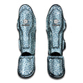 Blue Octopus Tentacles Pattern Print Muay Thai Shin Guards