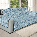 Blue Octopus Tentacles Pattern Print Oversized Sofa Protector