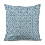Blue Octopus Tentacles Pattern Print Pillow Cover