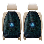 Blue Om Mandala Print Car Seat Organizers