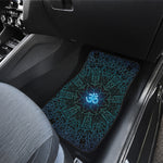 Blue Om Mandala Print Front Car Floor Mats