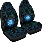 Blue Om Mandala Print Universal Fit Car Seat Covers