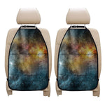 Blue Orange Stardust Galaxy Space Print Car Seat Organizers