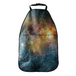 Blue Orange Stardust Galaxy Space Print Car Seat Organizers