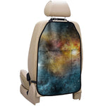 Blue Orange Stardust Galaxy Space Print Car Seat Organizers