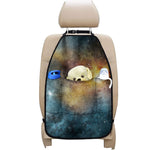 Blue Orange Stardust Galaxy Space Print Car Seat Organizers