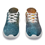 Blue Orange Stardust Galaxy Space Print Sport Shoes GearFrost