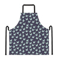Blue Origami Crane Pattern Print Apron