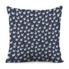 Blue Origami Crane Pattern Print Pillow Cover