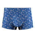Blue Paisley Bandana Pattern Print Men's Boxer Briefs