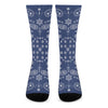 Blue Paisley Bandana Print Crew Socks