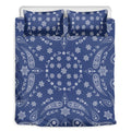 Blue Paisley Bandana Print Duvet Cover Bedding Set