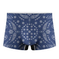 Blue Paisley Bandana Print Men's Boxer Briefs