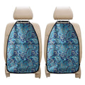 Blue Paisley Pattern Print Car Seat Organizers